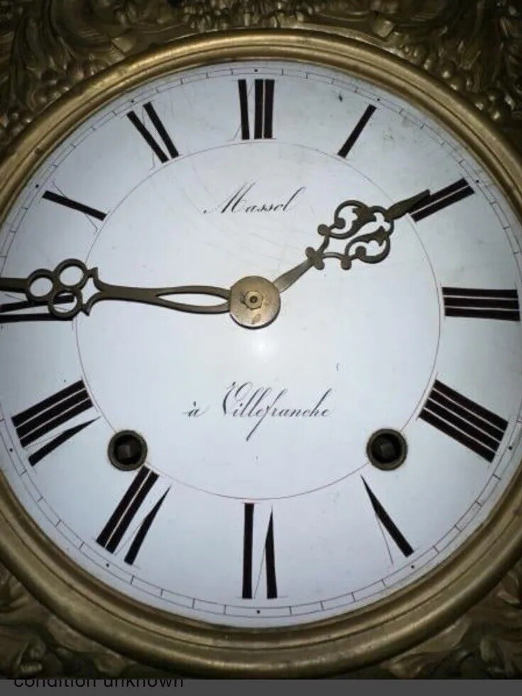 French Morbier / Wag On The Wall Clock