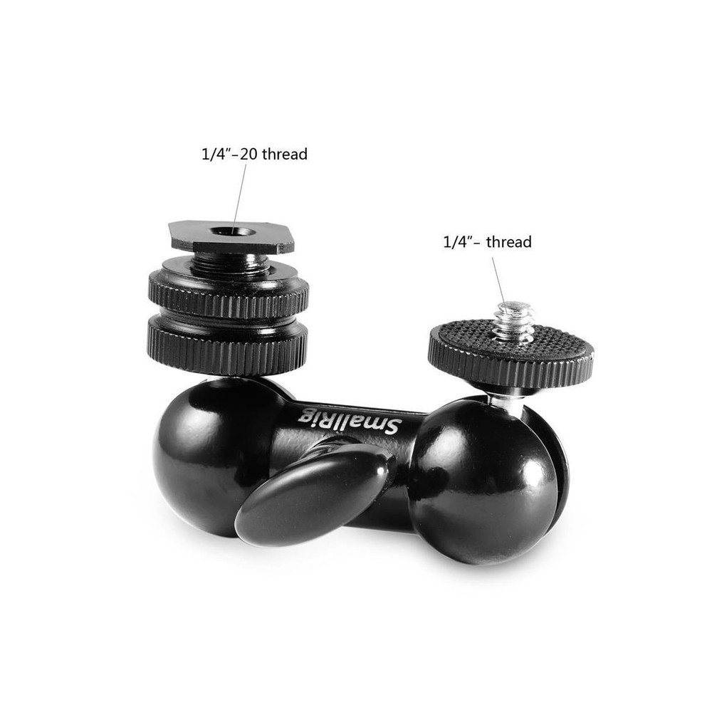 SmallRig Multi-Function Double End BallHead with Cold Shoe Mount and Thumb Screw