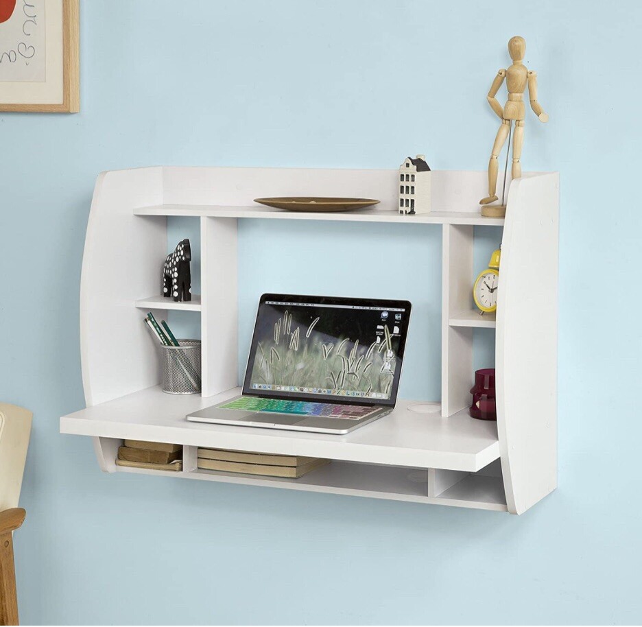 Small White Hanging Desk From Amazon
