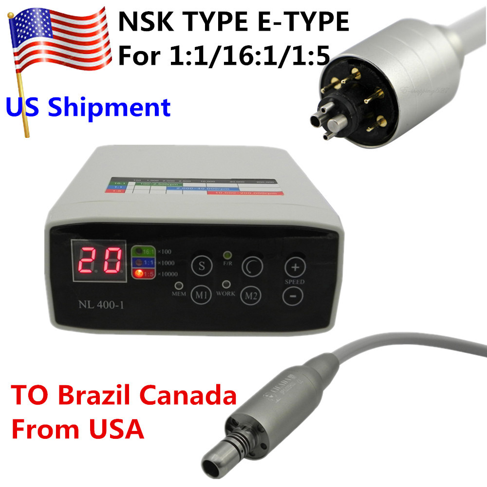 CICADA NL400 Dental Brushless LED Motor For 1:5/1:1 Handpiece Contra Angle