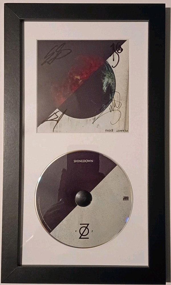 Shinedown Planet Zero Signed CD Studio Framed