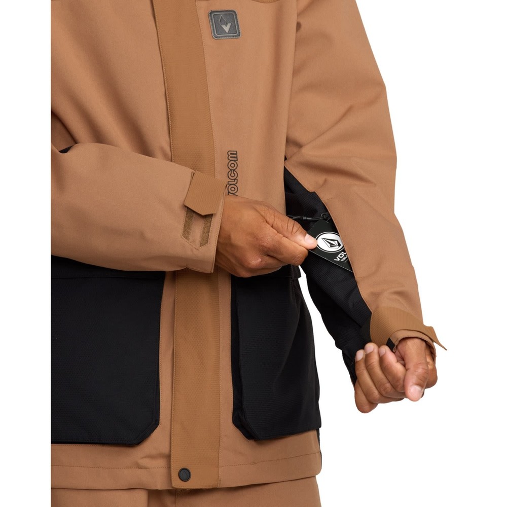 Volcom Kleveland Men's Winter Jacket, Terra Brown, Medium