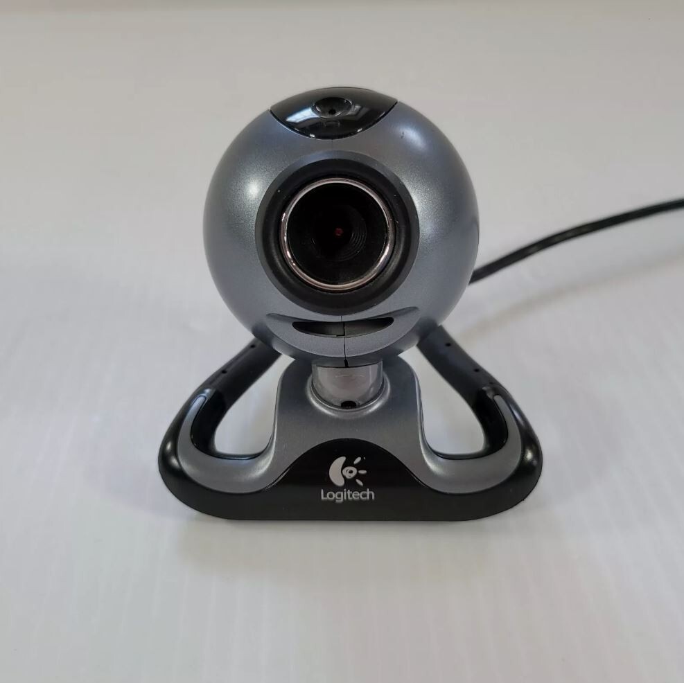 Logitech Webcam V-UAX16 Gray 861205-0000 USB Camera Bendable Base