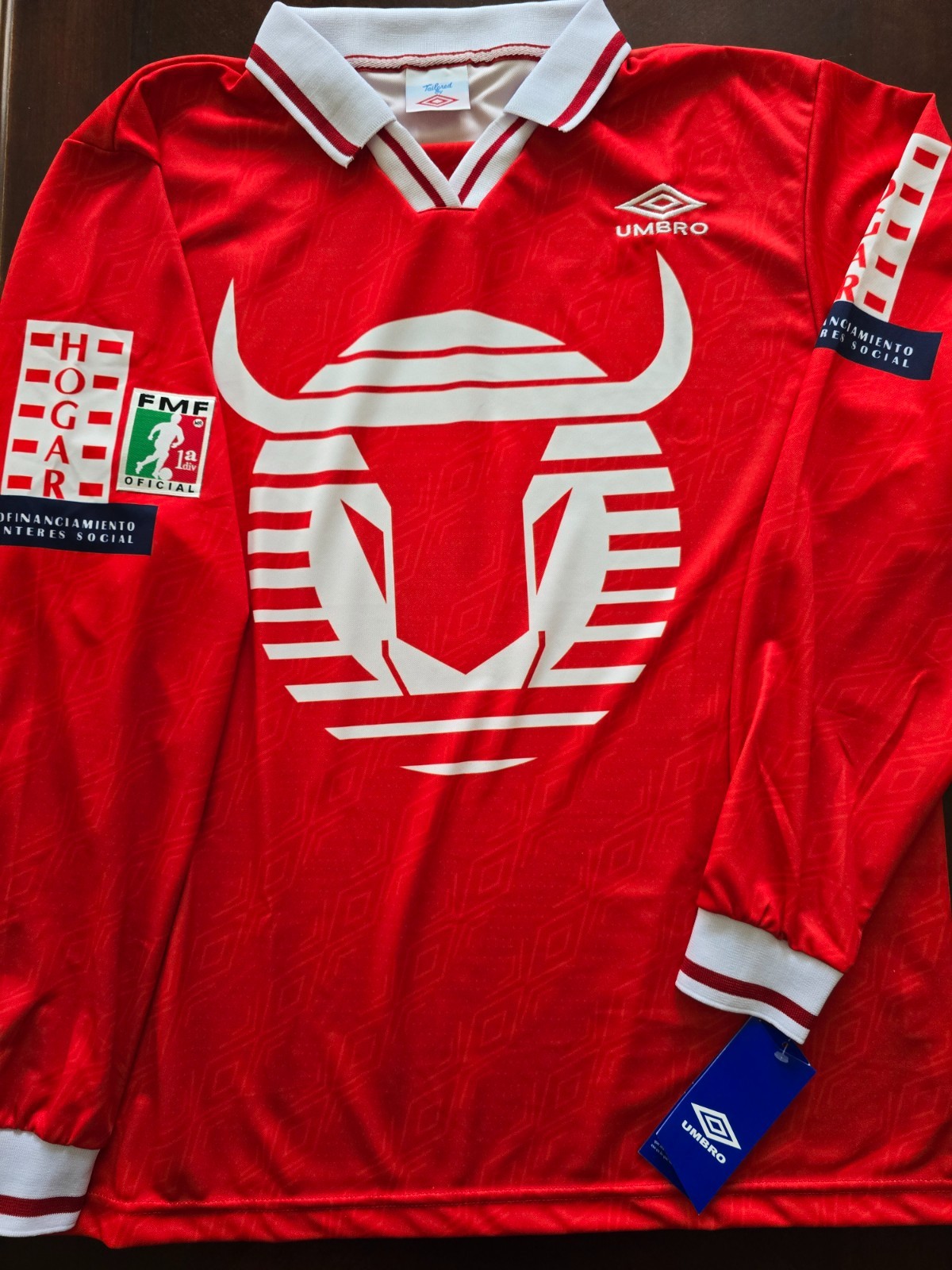 Umbro Toros Neza Re-edition Retro Jersey 1995/1996 Re-edicion Jersey Toros Neza