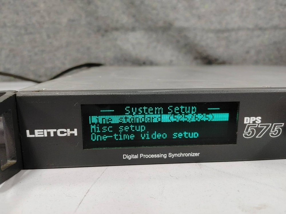 LEITCH DPS-575 9 DIGITAL MULTI CHANNEL PROCESSING SDI SYNCHRONIZER w PAL Option
