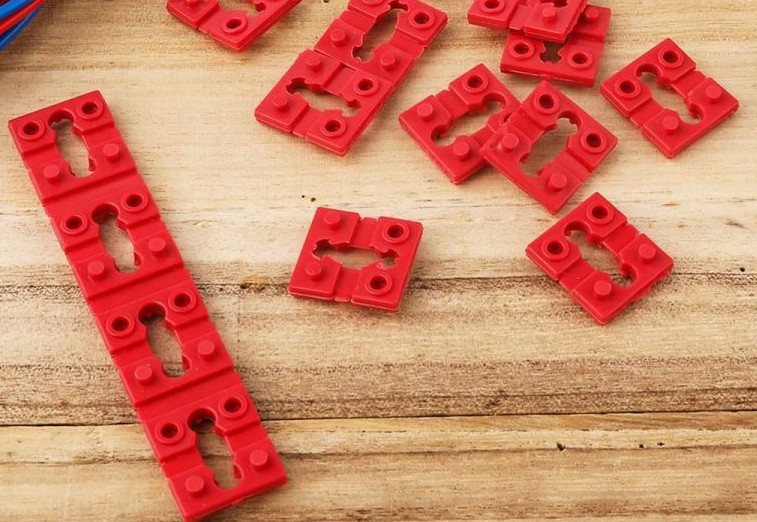 Red Outlet Spacers for Electrical Box Fix Loose Plugs 48pcs Stackable