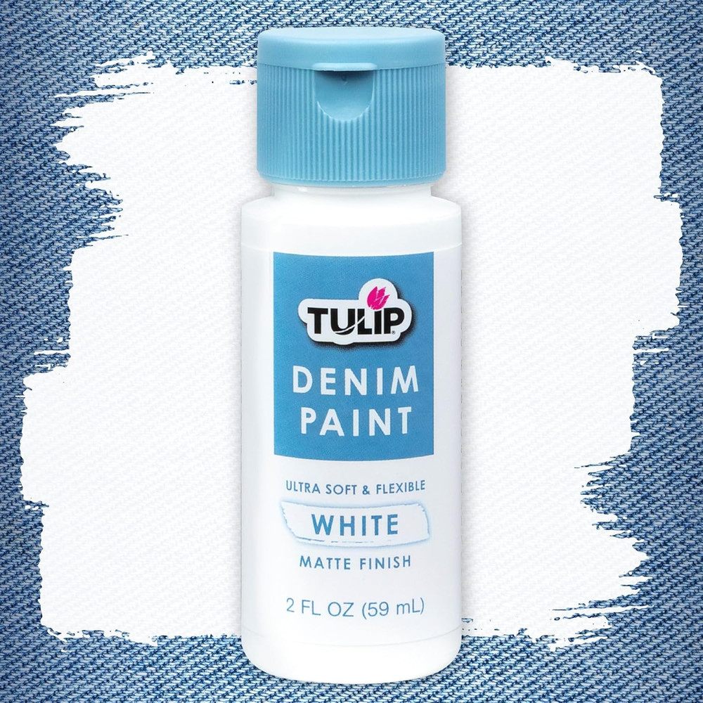 Denim Paint Stencil Kit, Permanent Paints, Beginner Friendly Craft Kit, Includes