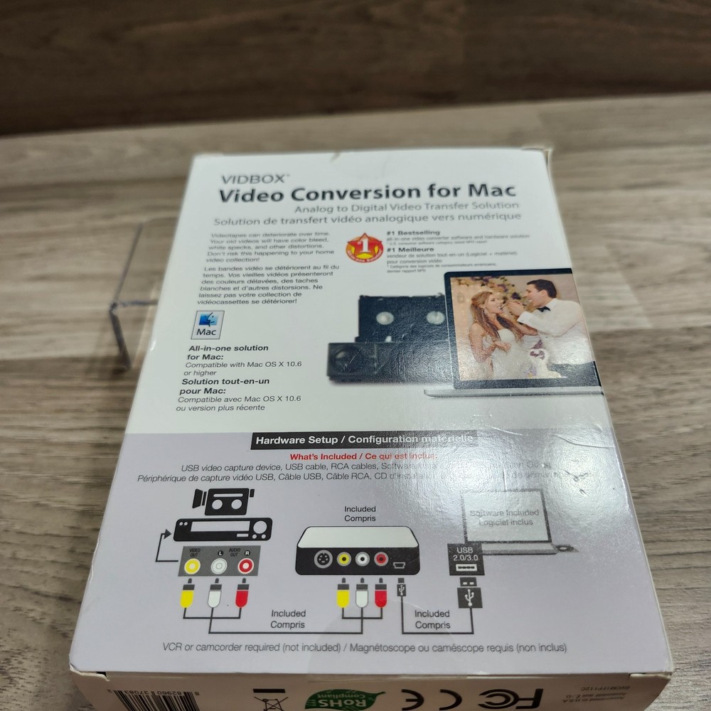 Honestech Vidbox For Mac Analog to Digital Video Conversion Solution Sealed