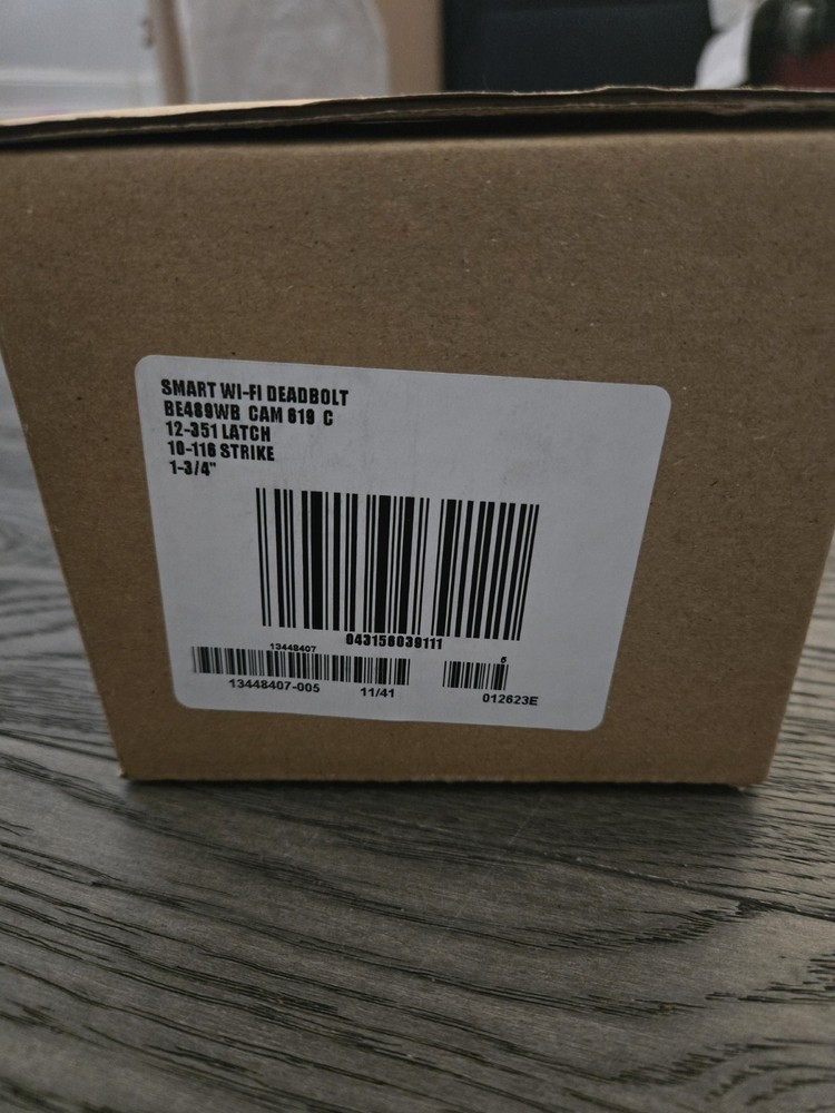 Schlage Encode Wi-Fi Deadbolt Be489wb Cam 619