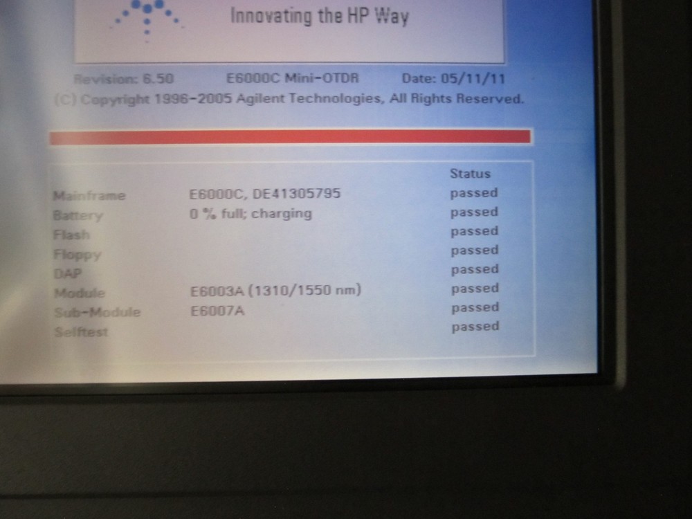 Agilent E6000C Mini OTDR E6003A Module & E6006A ***Pls Read
