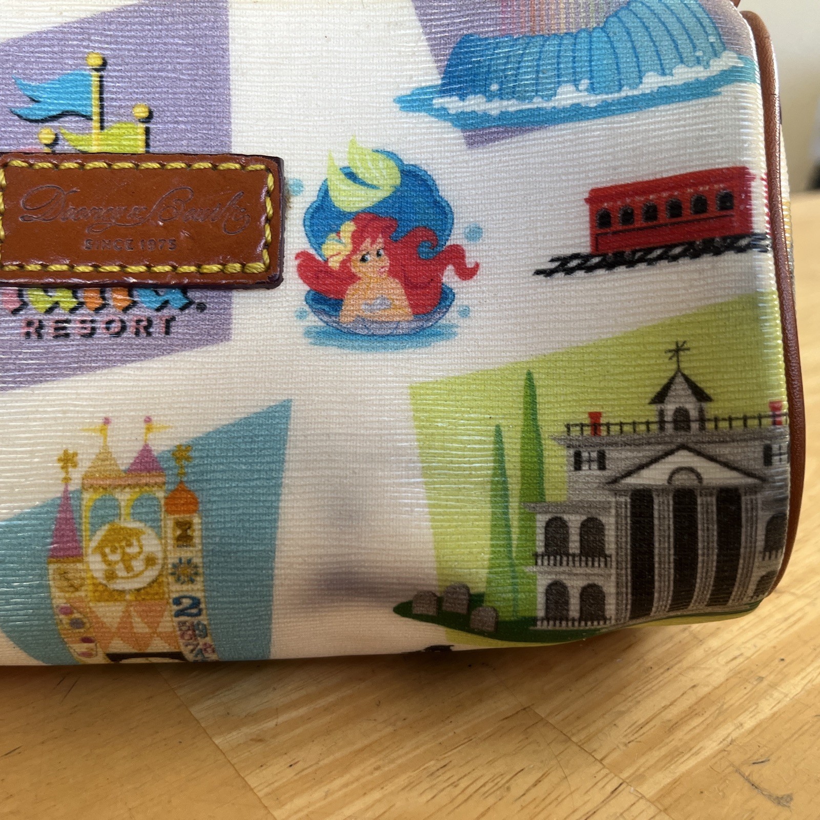 Disney x Dooney & Bourke Disneyland Retro Attractions 7” Crossbody Barrel Purse!