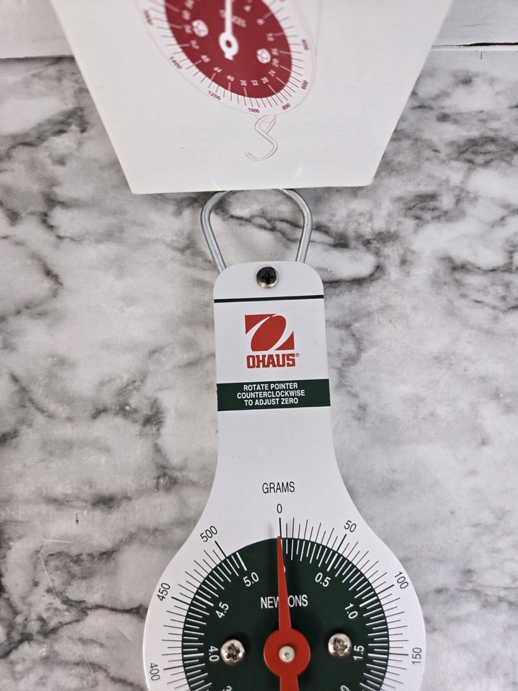 Vtg Ohaus Dial Spring Scale W/ Original Box