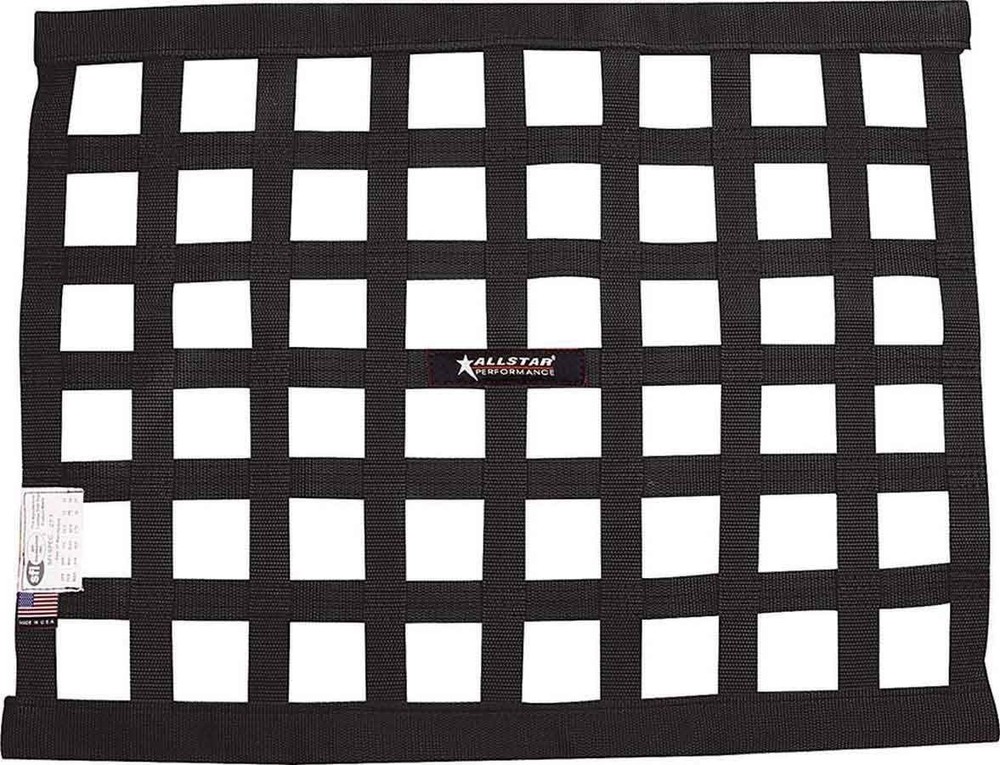 Rectangular Border Style Window Net for Cars, 18x24 Inch, Black Polypropylene