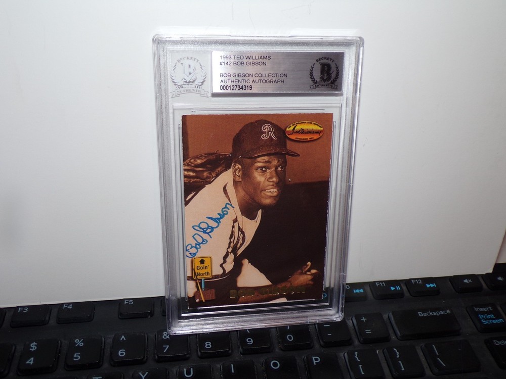 Bob Gibson 1993 Ted Williams #142 Auto BGS Authentic