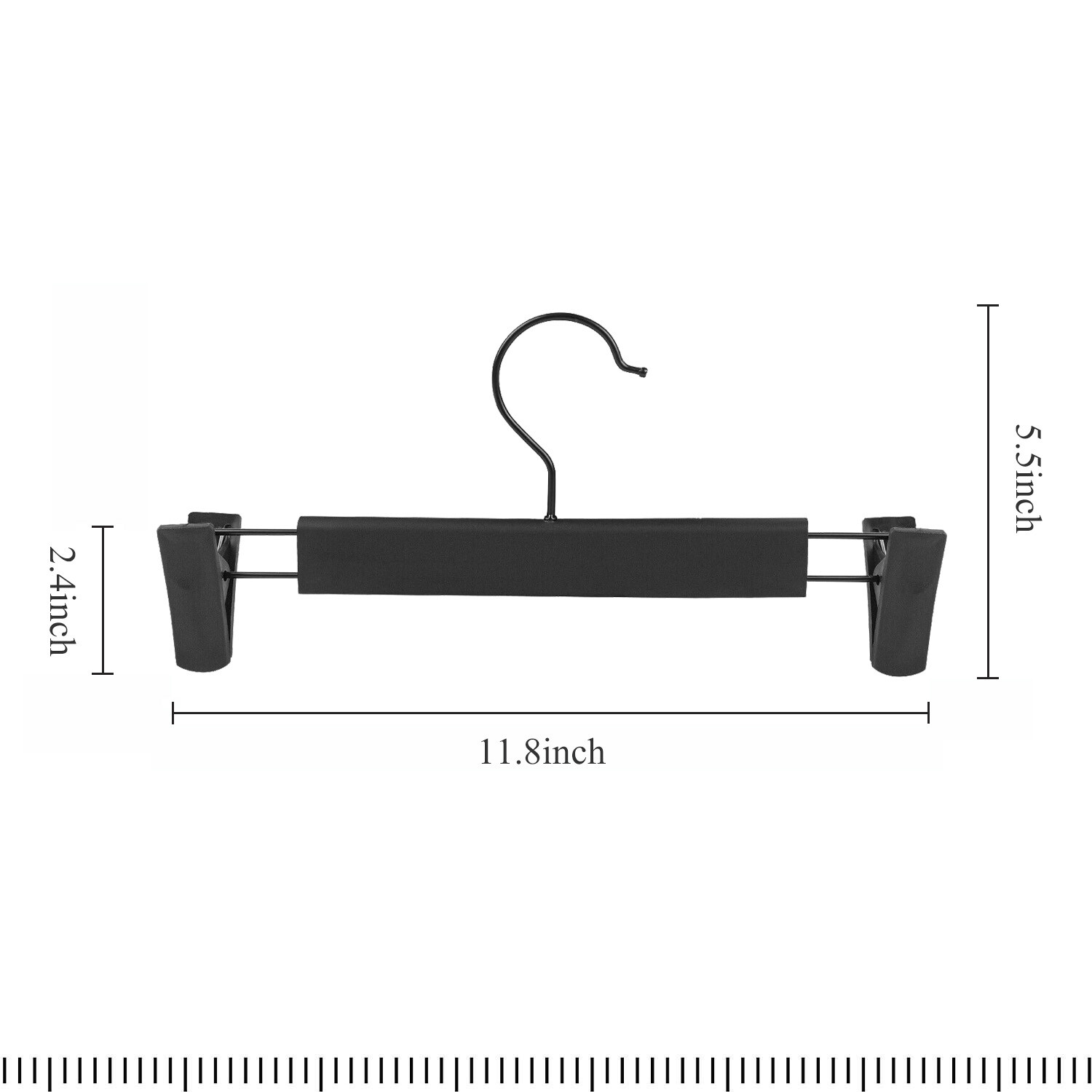 10-80 Pack Adjustable Clip Clothes Pants Hanger Trousers Skirt Dress Slack Rack