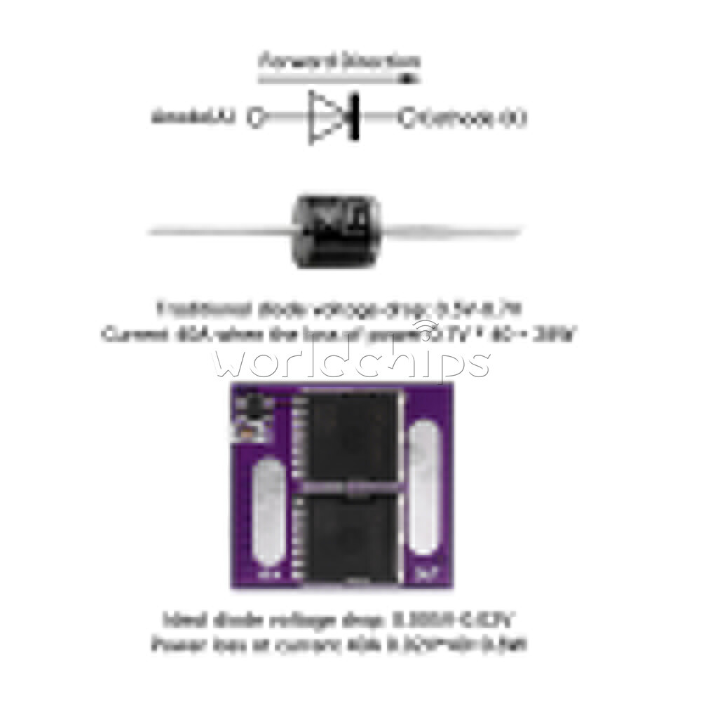 No Voltage Limit Ideal Diode Module Anti Backflow/Reverse Connection Diode 60A