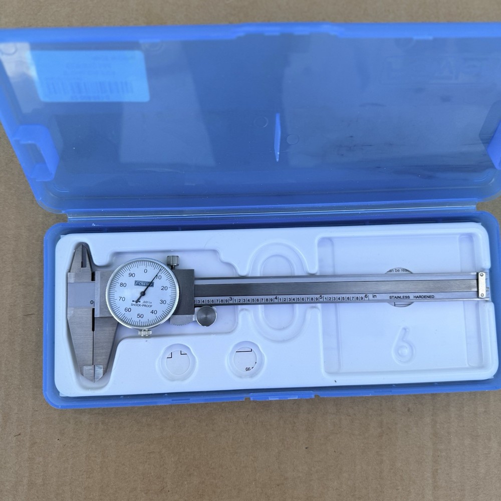 Fowler 52-008-007-0 Dial Caliper 0-6" Range .001" Resolution Used