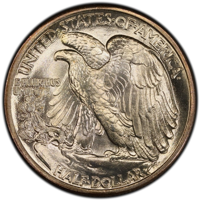 1941 50c PCGS MS 67 ~ HIGH-END SILVER WALKING LIBERTY HALF