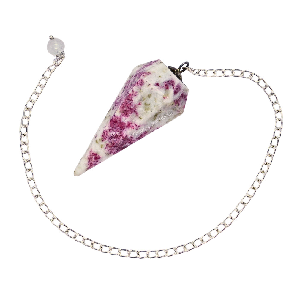 Cinnabarite Dowsing Crystal Pendulum