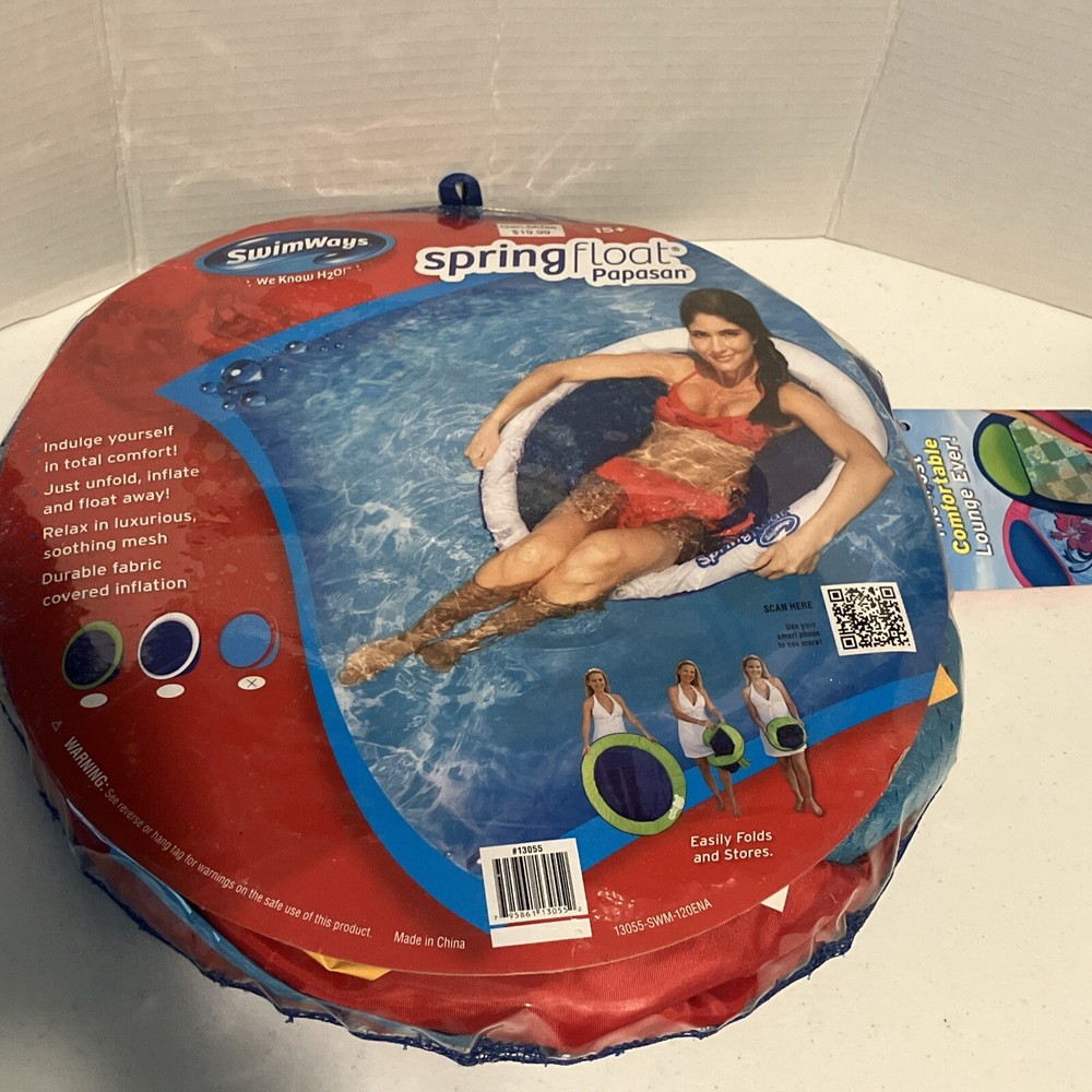 SwimWays Spring Float Papasan Pink/Blue