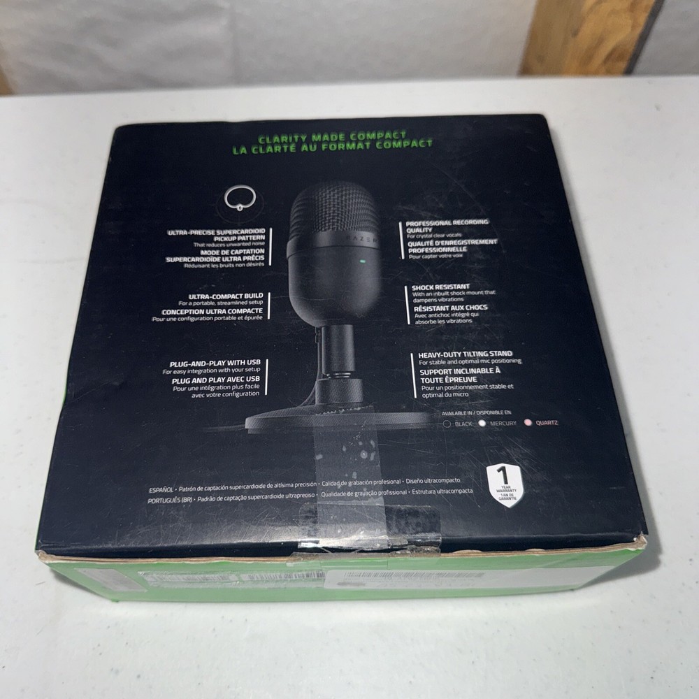 Microphone Razer Seiren Mini USB Supercardioid Streaming