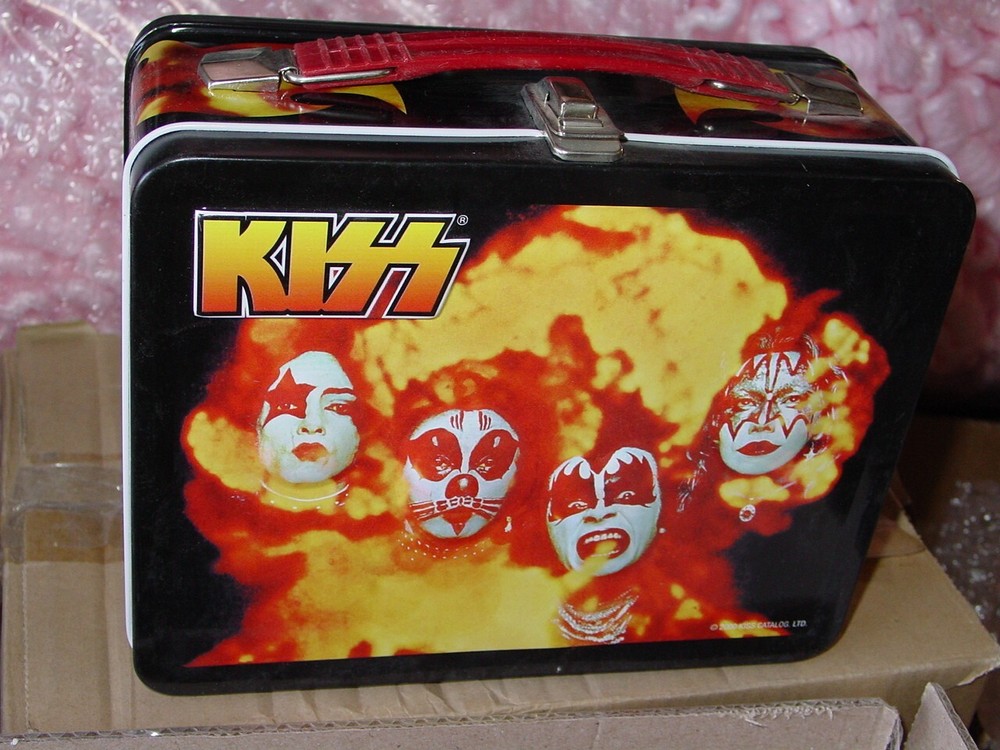 KISS THE ORIGINALS 2000 COLLECTIBLE LUNCH BOX w/THERMOS ACE PETER GENE PAUL