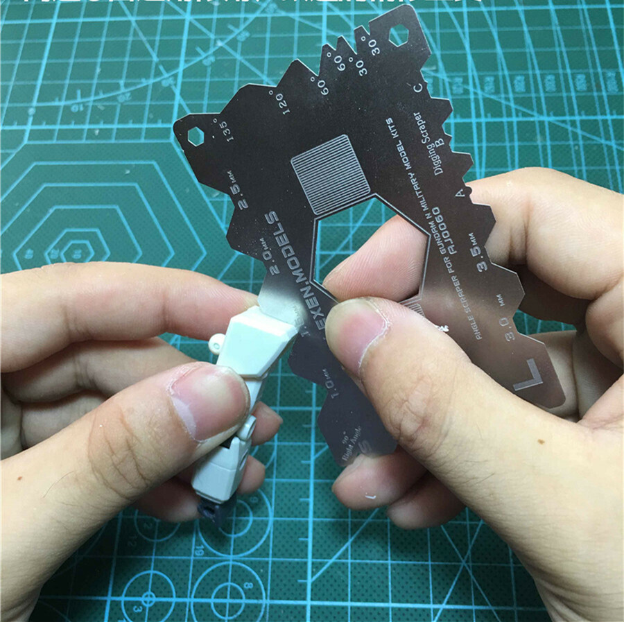 C-angle Scraper Plate Tool for Gundam and Armor Assembly Model Hobby Kits