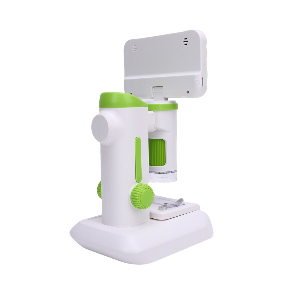 Kids Microscope 1600X Handheld Digital Microscope with 4 Inch 1080P Screen