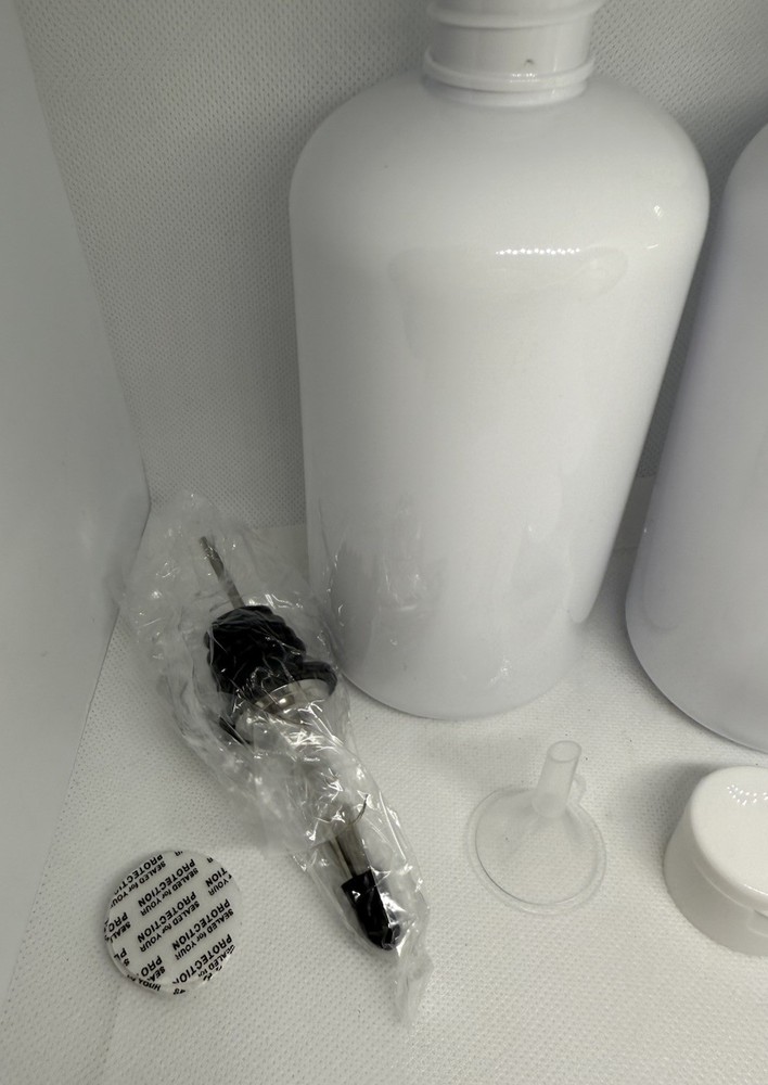 Empty 16oz Refillable Bottles with Pump, Flip Caps, Funnel & Seals - 2-Pack