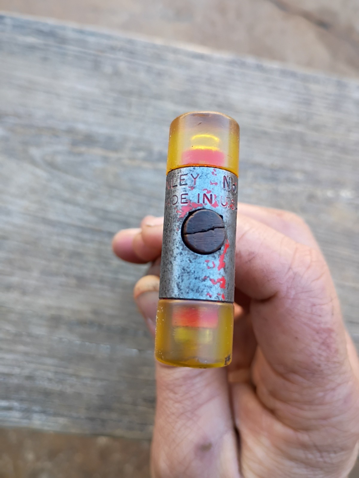 Vintage Stanley No. 592 Small Soft Face Hammer Mallet USA Wood Handle 8 inches