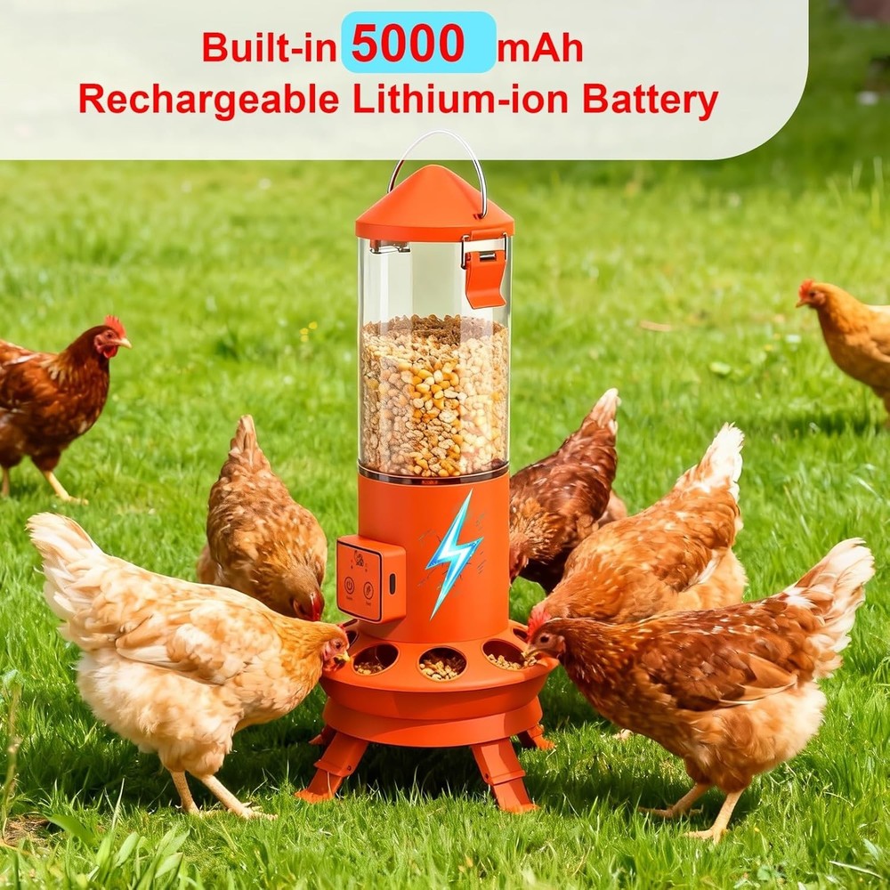 Automatic Chicken Feeder, Smart Chicken Coop Accessories, APP Smart Remote Co...