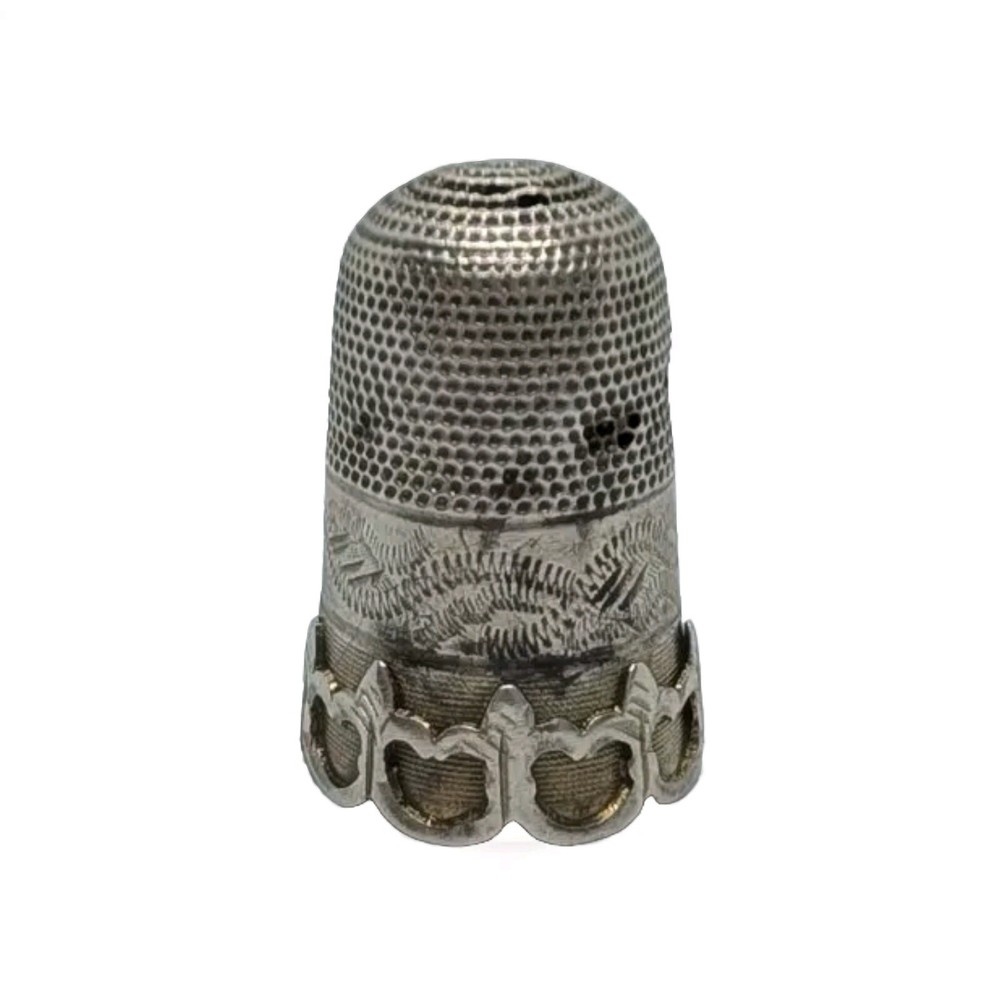 Silver(?) Antique Thimble NO HALLMARKS