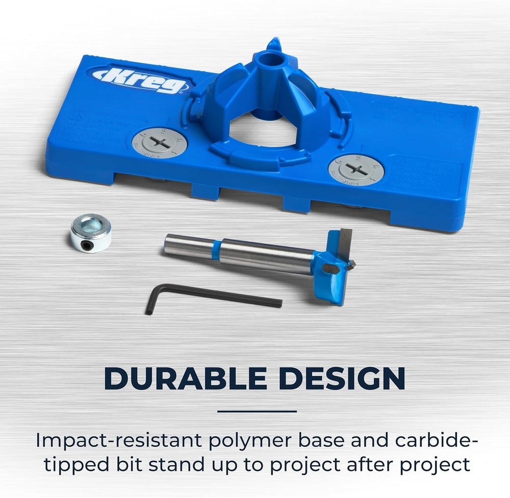 35mm Cup Drilling Jig - Adjustable Hinge Installation Tool