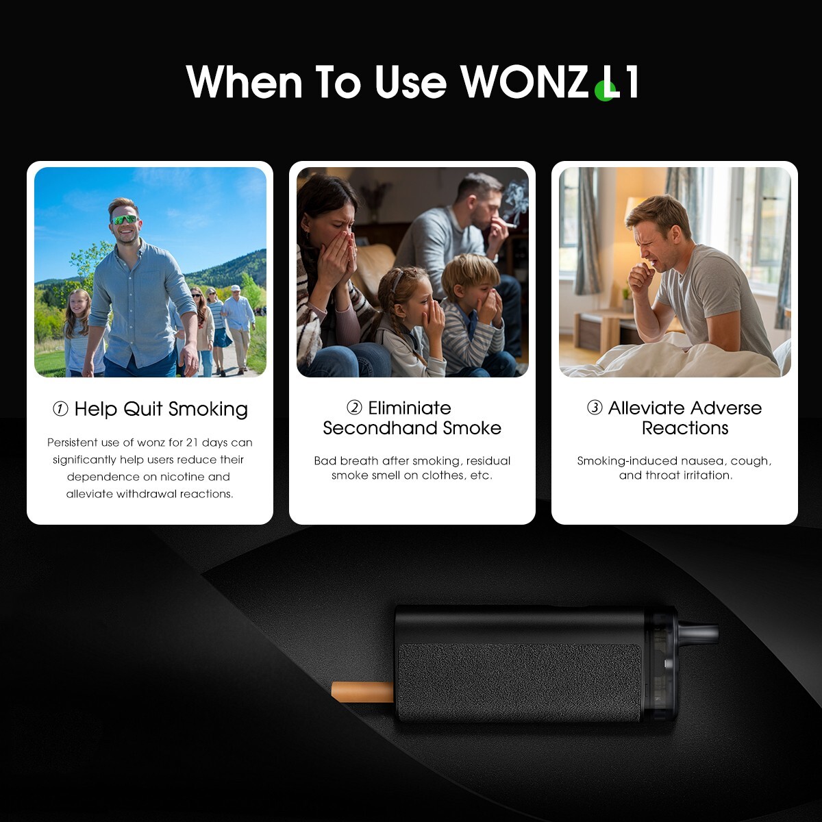 WONZ L1 Tobacco Filter Tip,Cigarette Filter Heated Tobacco Device Filter Out Tar