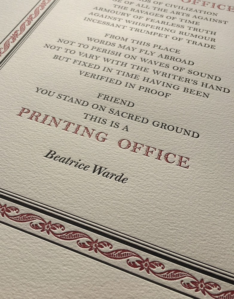 This Is a Printing Office poster