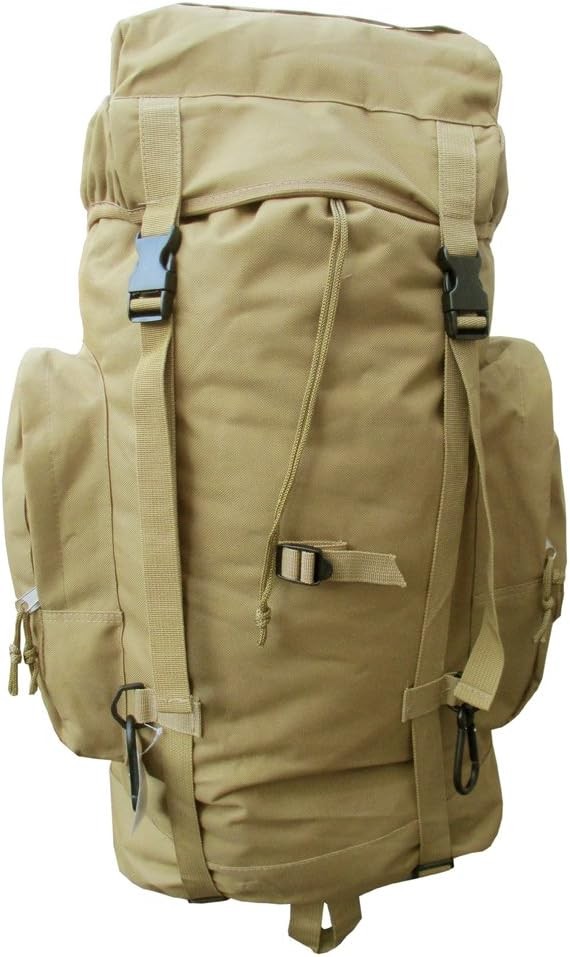 EXPLORER Large Tactical Day Pack Rucksack Camping Hiking Backpack, Tan