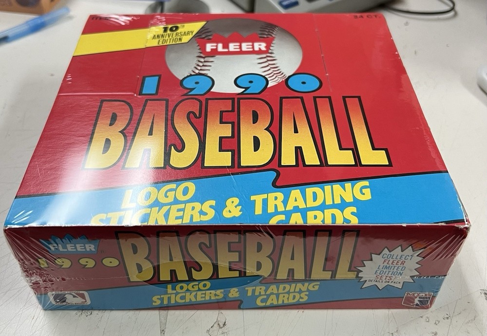 1990 FLEER BASEBALL CELLO BOX (24 PACKS)