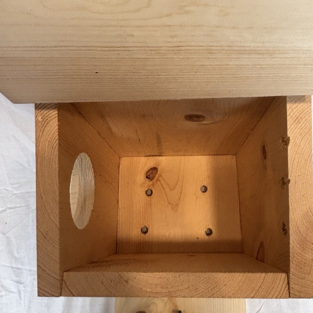 Large Solid Pine Backyard Squirrel/Bird House Nesting Box - Awesome Gift