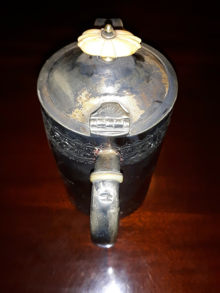 Antique Ornate Silverplated Creamer Pitcher