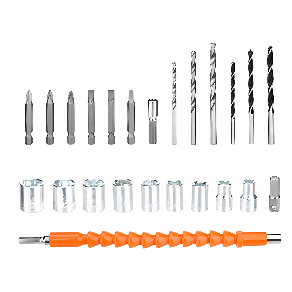 36Volt Drill 2 Speed Electric Cordless Drill / Driver with Bits Set 2 Battery A9