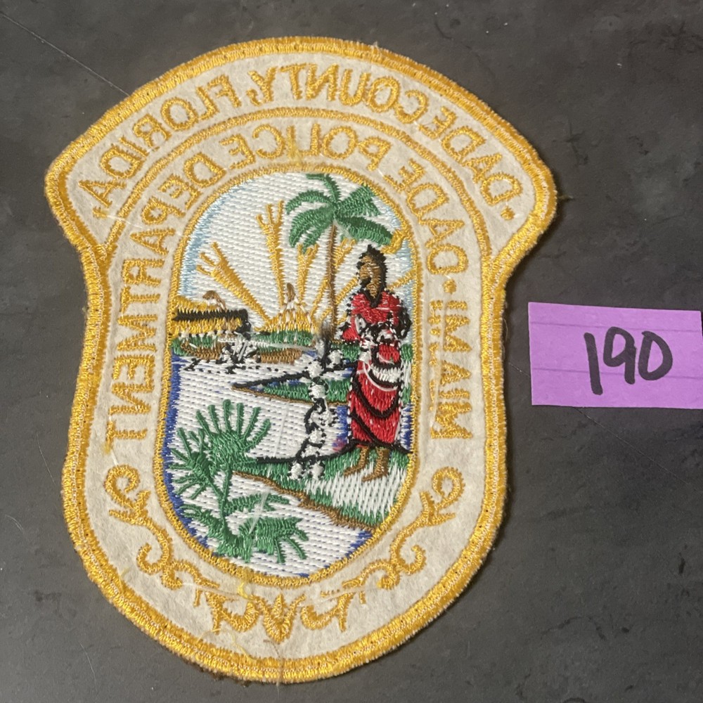 Miami Dade FL Police Patch -190