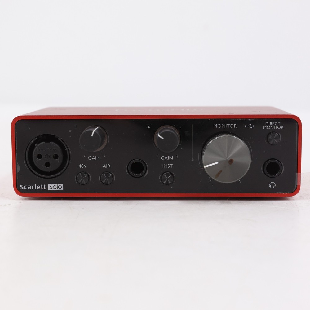 Focusrite Scarlett Solo 3rd Gen USB Audio Interface Bundle w/ On-Stage XLR Cable