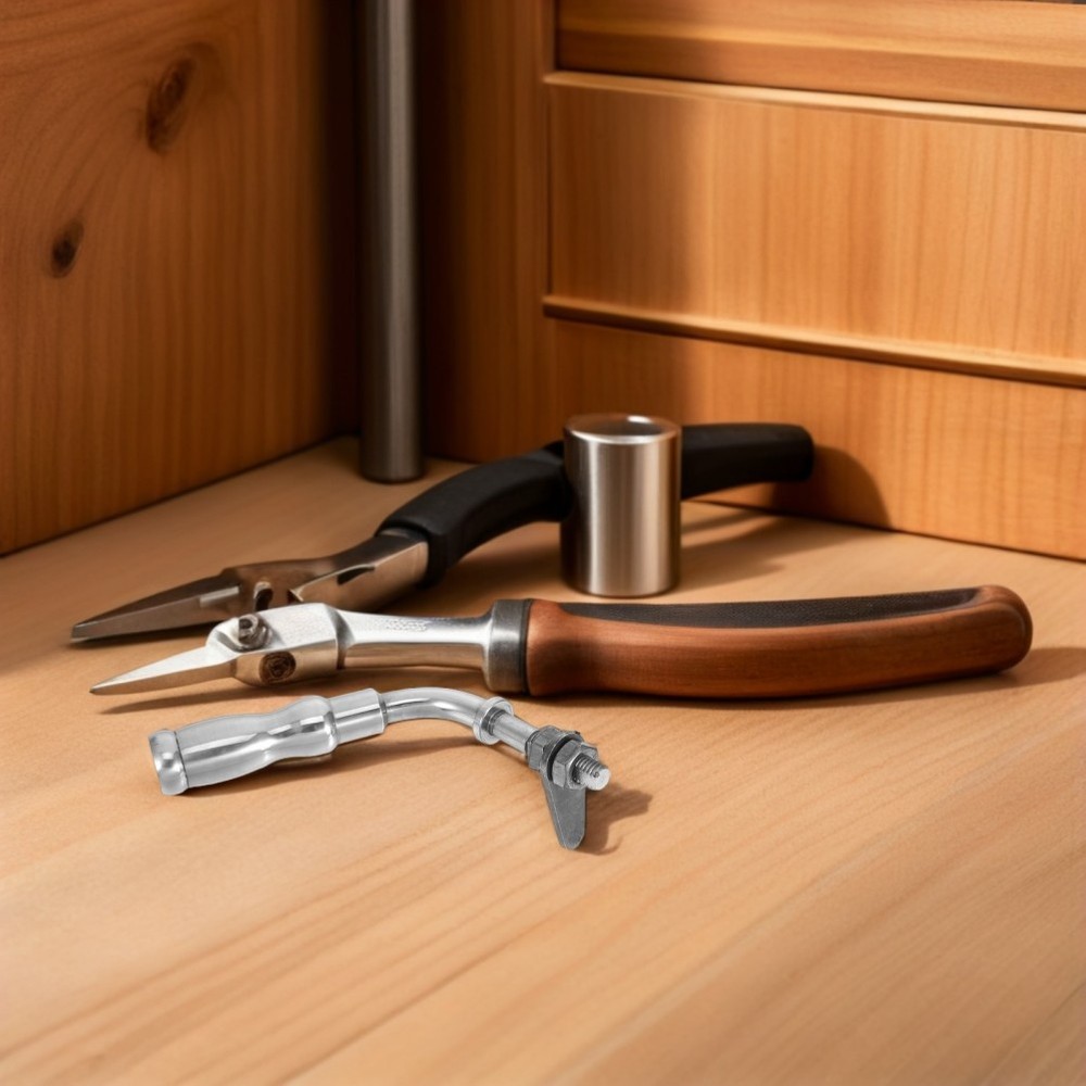 Wood Stove Handle Kit Fireplace Damper Pull Decorative