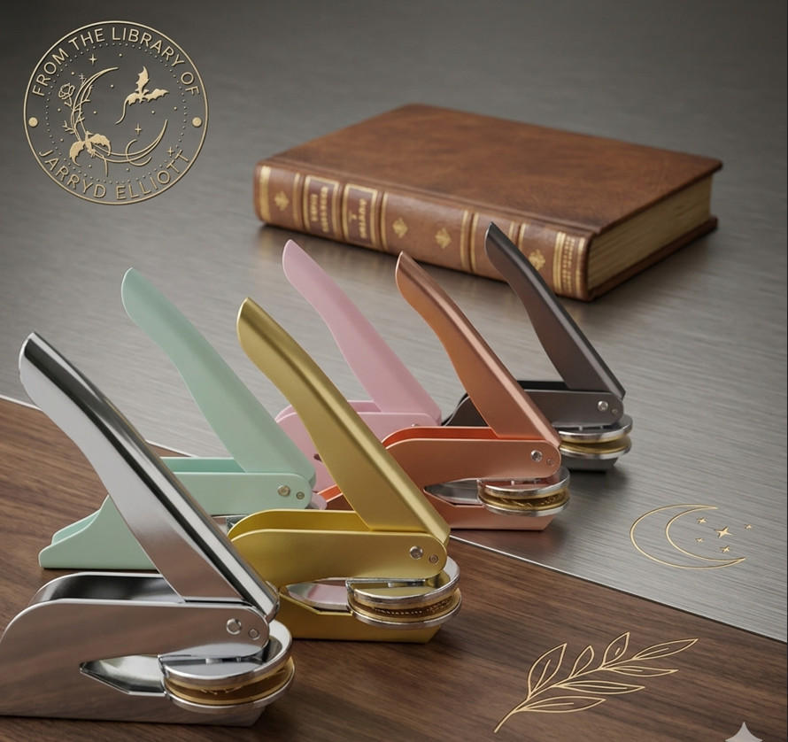 Personalized Book Embosser | Custom Library Embosser | Personal Library Embosser