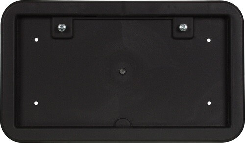 License Plate, Bracket Black Plastic, Without Light Frames, Around License Plate