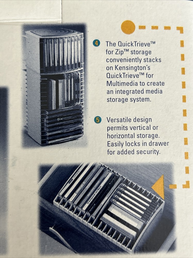 Computer Desktop PC Multimedia Storage Tower CD zip Disks Diskettes Vtg 1997 NEW