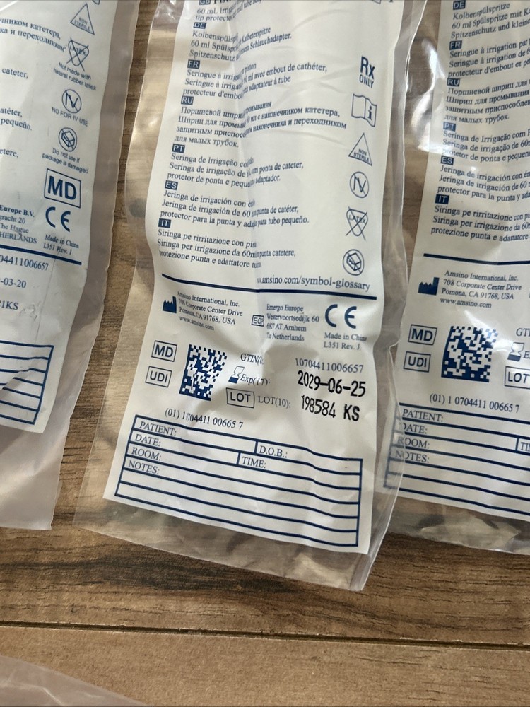 Syringe Piston Irrigation Quantity 8 Amsino Amsure