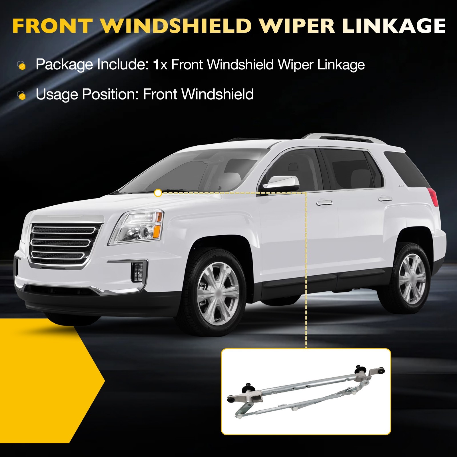 Windshield Wiper Linkage for Chevrolet Equinox GMC Terrain 2010-2017 25948436