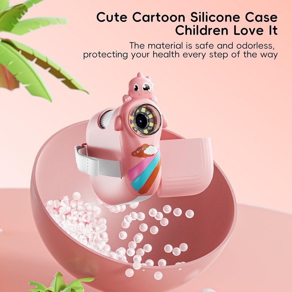 Kid-Friendly Digital Microscope - Adjustable Light, Photo Storage, Birthday Gift