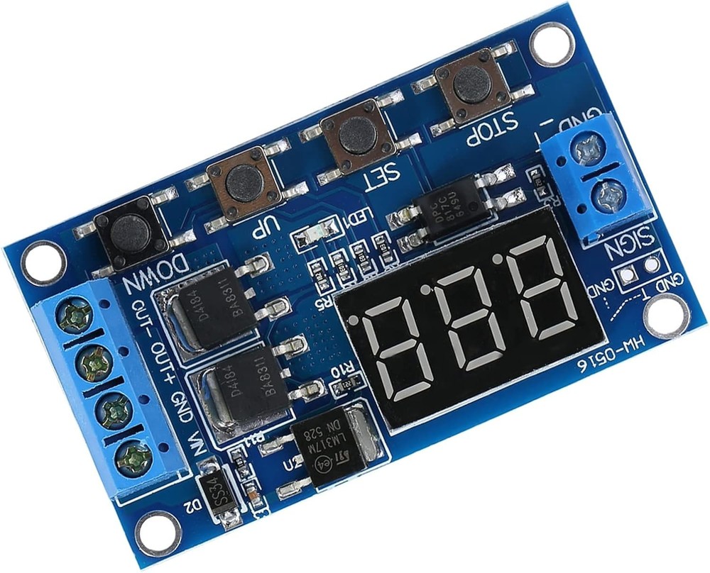 Versatile DC 5V-36V Relay Timer Module with LED Display - Powerful Control